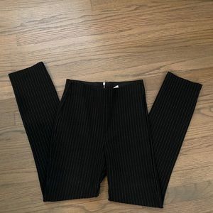 Black striped pants